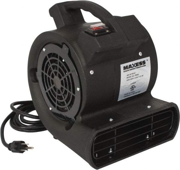 Maxess Climate Control Technologies - 5-3/4" Blade, Direct Drive, 1/15 hp, 300 CFM, Blower Fan - 2 Amps, 120 Volts, 1 Speed, Single Phase - Exact Tool & Supply