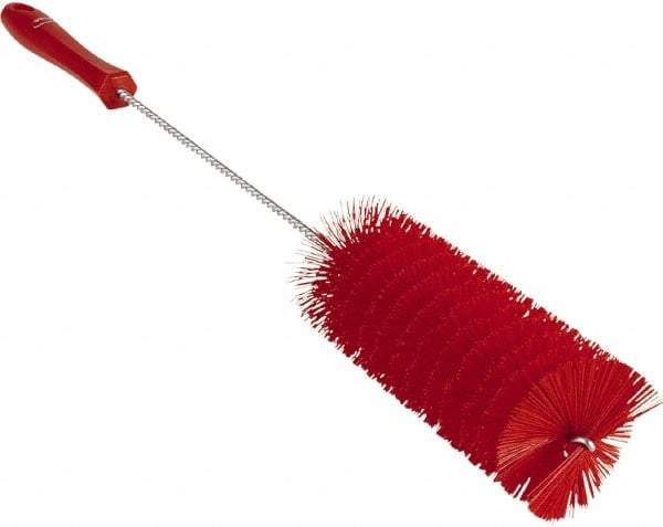 Vikan - 2-3/8" Diam Polyester Valve Brush - 19-5/8" OAL, 5-13/16" Head Length, Polypropylene & Stainless Steel Handle - Exact Tool & Supply