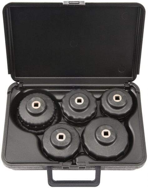 Proto - 2-1/2 to 3-5/8" Diam, Oil Filter Cups Set - Nylon Fiber Composite, For Use with Filter Sizes 65/67mm, 74/76mm, 76mm, 93mm & 76/80/93mm - Exact Tool & Supply