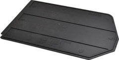 Quantum Storage - 10.8" Wide x 7" High, Black Bin Divider - Use with Bin QUS239 - Exact Tool & Supply