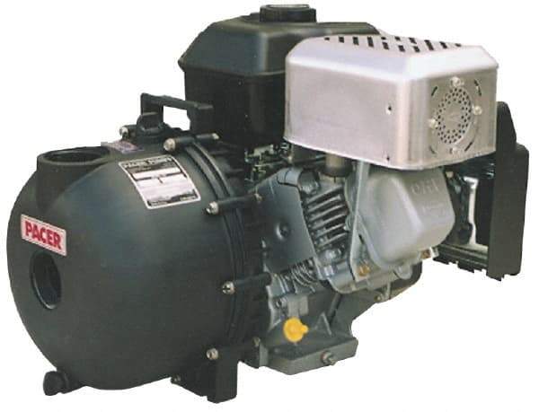 Value Collection - 6.5 HP, 3,600 RPM, 3 Port Size, Honda, Self Priming Engine Pump - Polyester, Carbon-Ceramic Shaft Seal - Exact Tool & Supply