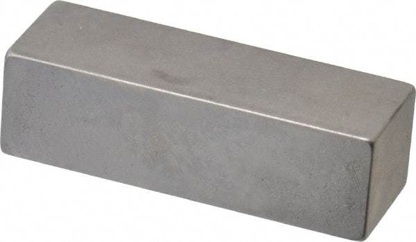 Mitutoyo - 0.4" Rectangular Steel Gage Block - Accuracy Grade 0, Includes Certificate of Inspection - Exact Tool & Supply
