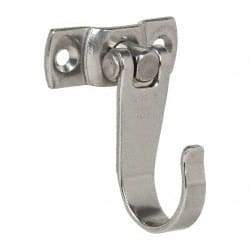 Sugatsune - 1-57/64" Wide x 2-15/32" High x 0.009" Thick, Flex Hook - 1-3/8" Projection, Mirror Finish - Exact Tool & Supply