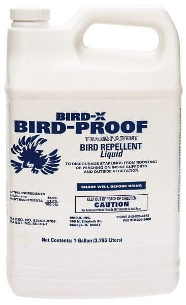 Bird-X - 1 Gal Liquid Bird Repellent - Targets Birds - Exact Tool & Supply