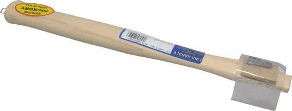 Made in USA - 14" Long Replacement Handle for Ball Pein, Machinist & Riveting Hammers - 15/16" Eye Length x 17/32" Eye Width, Hickory, Material Grade Type A - Exact Tool & Supply