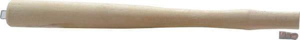 Made in USA - 12" Long Replacement Handle for Ball Pein, Machinist & Riveting Hammers - 3/4" Eye Length x 7/16" Eye Width, Hickory, Material Grade Type A - Exact Tool & Supply