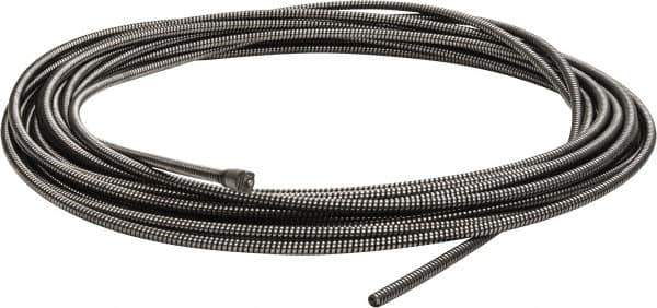 Ridgid - 3/8" x 75' Drain Cleaning Machine Cable - Solid Core, 1-1/2" to 3" Pipe, Use with K380 - Exact Tool & Supply