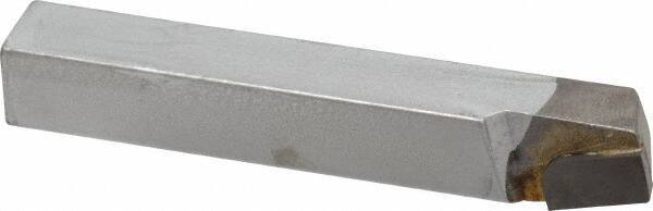 Made in USA - 7/16 x 7/16" Shank, Lead Angle Turning Single Point Tool Bit - BL-7, Grade C2 - Exact Tool & Supply