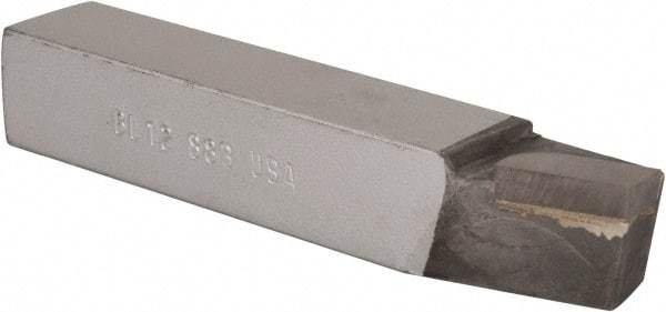 Made in USA - 3/4 x 3/4" Shank, Lead Angle Turning Single Point Tool Bit - BL-12, Grade C2 - Exact Tool & Supply