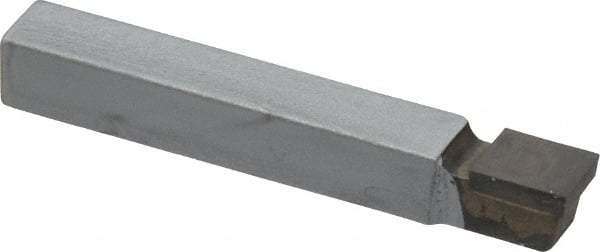 Made in USA - 5/16 x 5/16" Shank, Square Nose Single Point Tool Bit - C-5, Grade C2 - Exact Tool & Supply