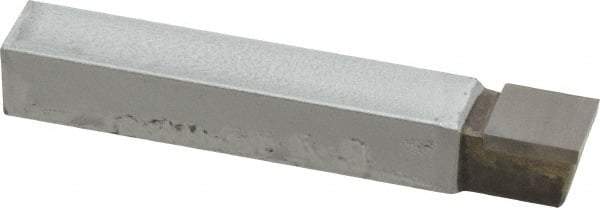 Made in USA - 7/16 x 7/16" Shank, Square Nose Single Point Tool Bit - C-7, Grade C2 - Exact Tool & Supply