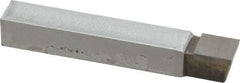 Made in USA - 7/16 x 7/16" Shank, Square Nose Single Point Tool Bit - C-7, Grade C2 - Exact Tool & Supply