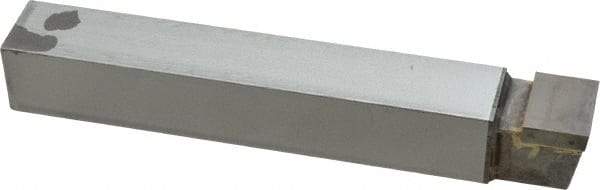 Made in USA - 1 x 1" Shank, Square Nose Single Point Tool Bit - C-16, Grade C2 - Exact Tool & Supply