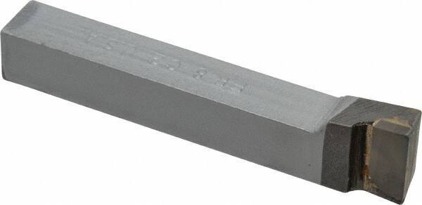 Made in USA - 1/2 x 1/2" Shank, Offset End Cutting Single Point Tool Bit - FR-8, Grade C2 - Exact Tool & Supply