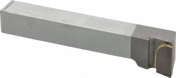 Made in USA - 1/2 x 1/2" Shank, Offset End Cutting Single Point Tool Bit - FL-8, Grade C2 - Exact Tool & Supply