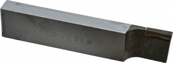 Made in USA - 1 x 1/2" Shank, Cutoff & Grooving Single Point Tool Bit - CT-122(433), Grade C2 - Exact Tool & Supply