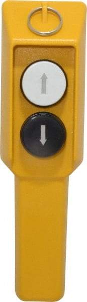 ACI - 2 Operator, Booted Head Pendant Control Station - Momentary Switch, NO/NC Contact - Exact Tool & Supply