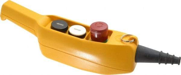 ACI - 3 Operator, Mushroom Head Pendant Control Station - Turn to Release Switch, NO/NC Contact - Exact Tool & Supply
