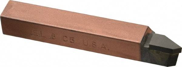 Made in USA - 1/2 x 1/2" Shank, Offset Threading Single Point Tool Bit - EL-8, Grade C5 - Exact Tool & Supply