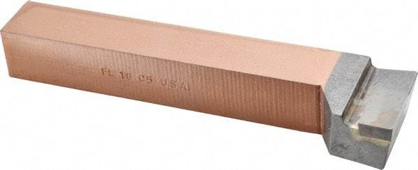 Made in USA - 1 x 1" Shank, Offset End Cutting Single Point Tool Bit - FL-16, Grade C5 - Exact Tool & Supply