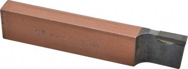 Made in USA - 1 x 1/2" Shank, Cutoff & Grooving Single Point Tool Bit - CT-121(444), Grade C5 - Exact Tool & Supply