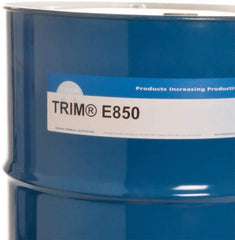 Master Fluid Solutions - Trim E850, 54 Gal Drum Cutting & Grinding Fluid - Water Soluble, For Cutting, Grinding - Exact Tool & Supply