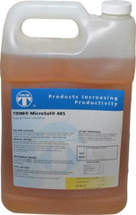 Master Fluid Solutions - Trim MicroSol 485, 1 Gal Bottle Cutting & Grinding Fluid - Semisynthetic, For Machining - Exact Tool & Supply