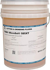 Master Fluid Solutions - Trim MicroSol 585XT, 5 Gal Pail Cutting & Grinding Fluid - Semisynthetic, For Machining - Exact Tool & Supply