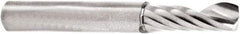 Amana Tool - 1/4" Cutting Diam x 3/4" Length of Cut, 1 Flute, Upcut Spiral Router Bit - Right Hand Cut, Solid Carbide, 2" OAL x 1/4" Shank Diam - Exact Tool & Supply