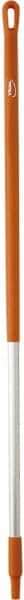 Vikan - 51 x 1-1/4" Aluminum Squeegee Handle - European Threaded Connection, Orange - Exact Tool & Supply