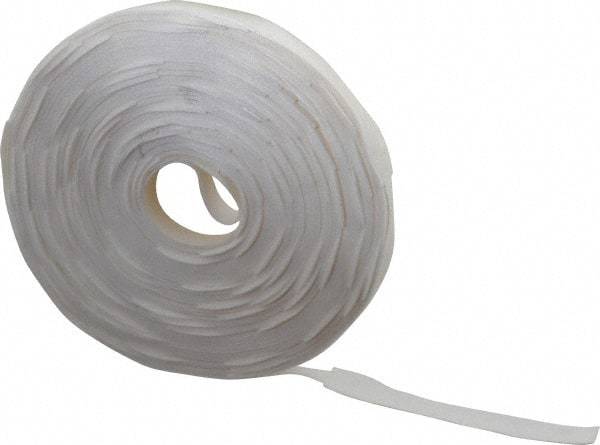 VELCRO Brand - 112 Piece 3/4" Wide x 8" Piece Length, Self Fastening Tie/Strap Hook & Loop Strap - Perforated/Pieces Roll, White, Printable Surface - Exact Tool & Supply