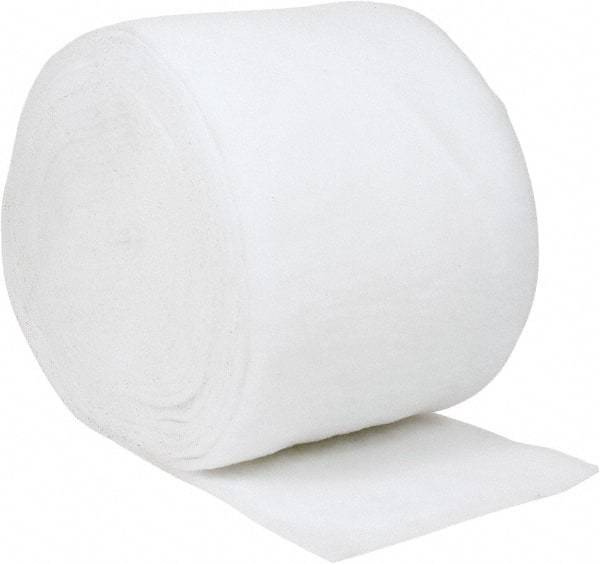 Made in USA - 135' Long x 25" Wide x 1/2" Thick Polyester Media Air Filter Media Roll - MERV 4, 78% Arrestance Efficiency, 500 FPM Max Air Flow, 0.08" wpg Init Resist, 1" wpg Final Resist, 30% Particle Capture Efficiency, Use with Continental - Exact Tool & Supply
