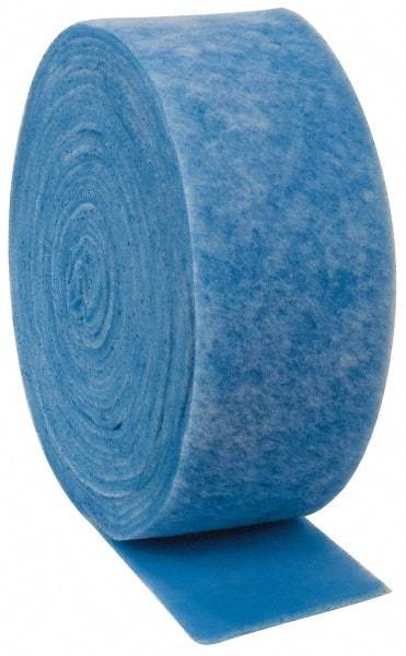 Made in USA - 90' Long x 10" Wide x 1" Thick Polyester Media Air Filter Media Roll - MERV 7, 86% Arrestance Efficiency, 500 FPM Max Air Flow, 0.14" wpg Init Resist, 1" wpg Final Resist, Use with Any Unit - Exact Tool & Supply