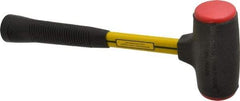 NUPLA - 32 oz Head 2" Face Diam Urethane Dead Blow Hammer - 13-11/16" OAL, Fiberglass Handle - Exact Tool & Supply