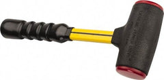 NUPLA - 32 oz Head 2" Face Diam Urethane Dead Blow Hammer - 13-11/16" OAL, Fiberglass Handle - Exact Tool & Supply