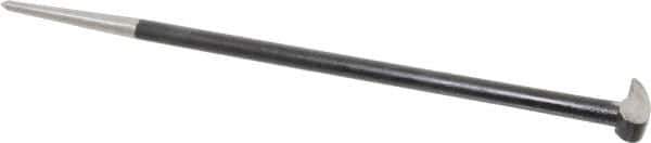 Value Collection - 16" OAL Rolling Head Pry Bar - 1/2" Wide, Chrome Vanadium - Exact Tool & Supply