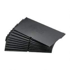 Quantum Storage - 6.6" Wide x 4" High, Black Bin Divider - Use with Quantum Storage Systems - Shelf Bin QSB102, 104, 106 - Exact Tool & Supply