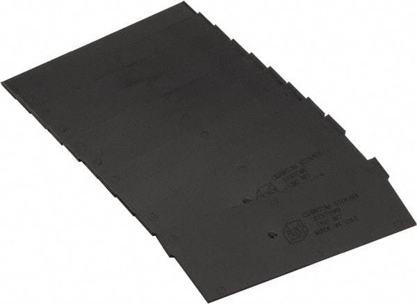 Quantum Storage - 8.4" Wide x 4" High, Black Bin Divider - Use with Quantum Storage Systems - QSB107, 108, 114 - Exact Tool & Supply