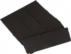 Quantum Storage - 11.1" Wide x 4" High, Black Bin Divider - Use with Quantum Storage Systems - QSB109, 110, 116 - Exact Tool & Supply