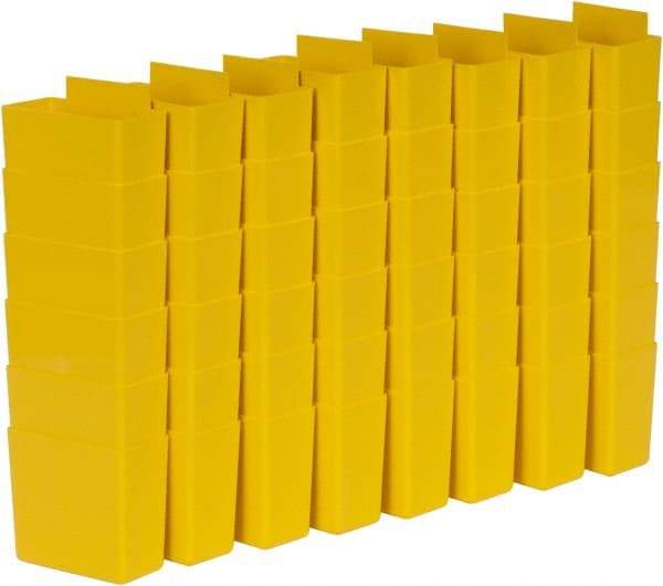 Quantum Storage - 1.8" Wide x 3" High, Yellow Bin Cup - Use with Quantum Storage Systems - Shelf Bin - Exact Tool & Supply