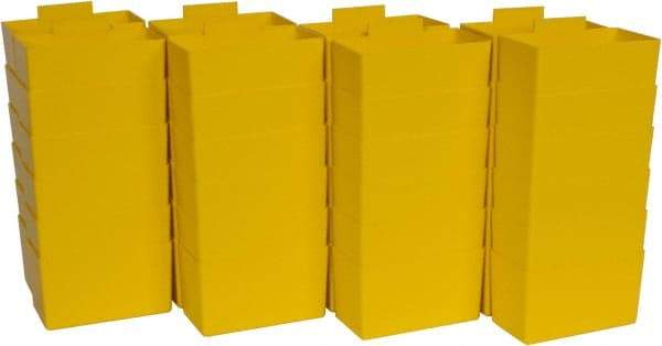 Quantum Storage - 2.8" Wide x 3" High, Yellow Bin Cup - Use with Quantum Storage Systems - Shelf Bin - Exact Tool & Supply