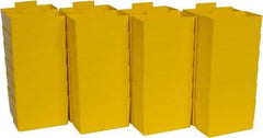 Quantum Storage - 2.8" Wide x 3" High, Yellow Bin Cup - Use with Quantum Storage Systems - Shelf Bin - Exact Tool & Supply