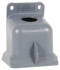 Hubbell Wiring Device-Kellems - 100 Amp, 1-1/2 Inch Hub Size, Thermoplastic Pin and Sleeve Angle Back Box - IP67, 15° Box Angle - Exact Tool & Supply