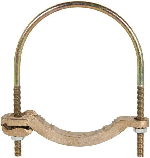 Thomas & Betts - 4 to 4/0 AWG Compatible U-bolt Rod Clamp - Bronze, CSA Certified, UL File E3060, UL Listed - Exact Tool & Supply