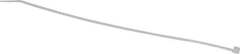 Thomas & Betts - 8" Long Natural (Color) Nylon Standard Cable Tie - 18 Lb Tensile Strength, 1.13mm Thick, 2" Max Bundle Diam - Exact Tool & Supply