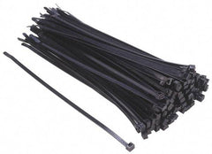Thomas & Betts - 14.2" Long Black Nylon Standard Cable Tie - 120 Lb Tensile Strength, 1.91mm Thick, 1-1/4" Max Bundle Diam - Exact Tool & Supply