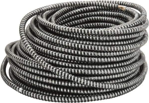 AFC CABLE - THHN, 10 AWG, 30 Amp, 125' Long, Solid Core, 2 Strand Building Wire - Black, Thermoplastic Insulation - Exact Tool & Supply