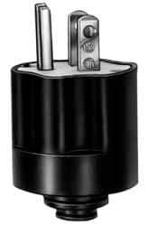 Leviton - 250 VAC, 20 Amp, 6-20R NEMA, Straight, Self Grounding, Commercial Grade Connector - 2 Pole, 3 Wire, 3 Phase, PVC, Steel, Silver - Exact Tool & Supply