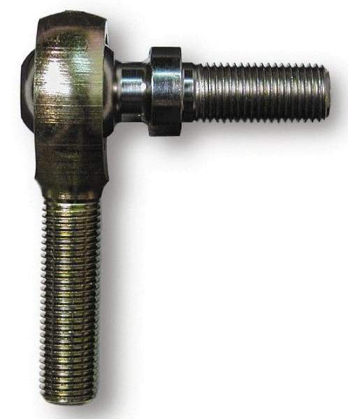 Alinabal - 1/2" ID, 1-5/16" Max OD, 6,400 Lb Max Static Cap, Spherical Rod End - 1/2-20 LH, 3/4" Shank Diam, 3/4" Shank Length, Steel with Molded Nyloy Raceway - Exact Tool & Supply