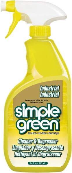 Simple Green - 24 oz Spray Bottle Cleaner/Degreaser - Liquid, Biodegradable, Concentrated, Lemon - Exact Tool & Supply